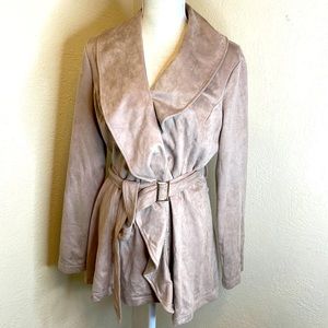 Envision Studio Faux Suede Ladies Tan Jacket